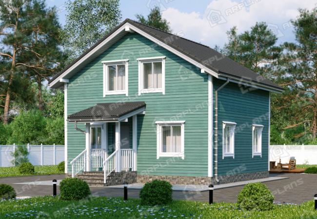 Каркасный дом 9.75х8.1. Проект К-10