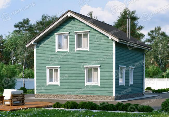 Каркасный дом 9.75х8.1. Проект К-10