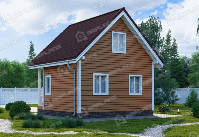 Каркасный дом 6х6 Проект К-16