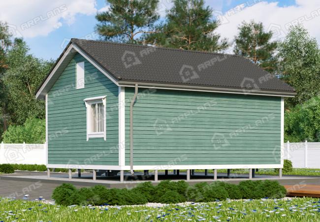 Каркасный дом 7.5х7.5. Проект К-18