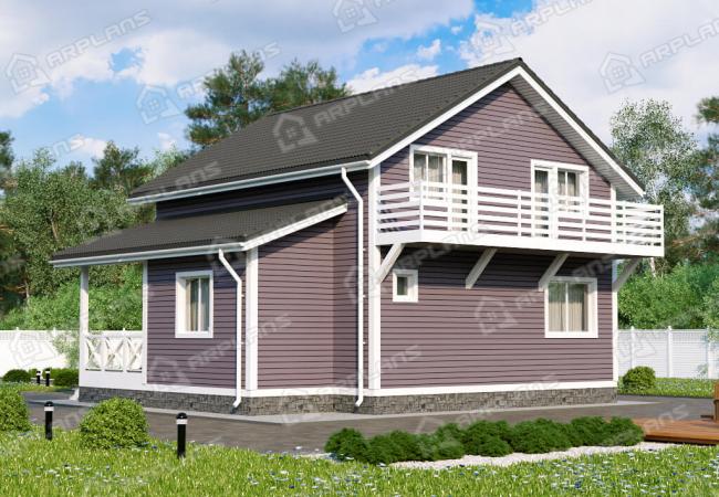 Каркасный дом 10.2х9. Проект К-23