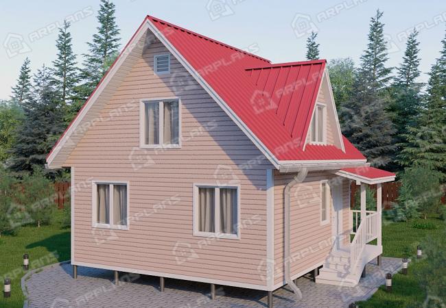 Каркасный дом 6х6 Проект К-26
