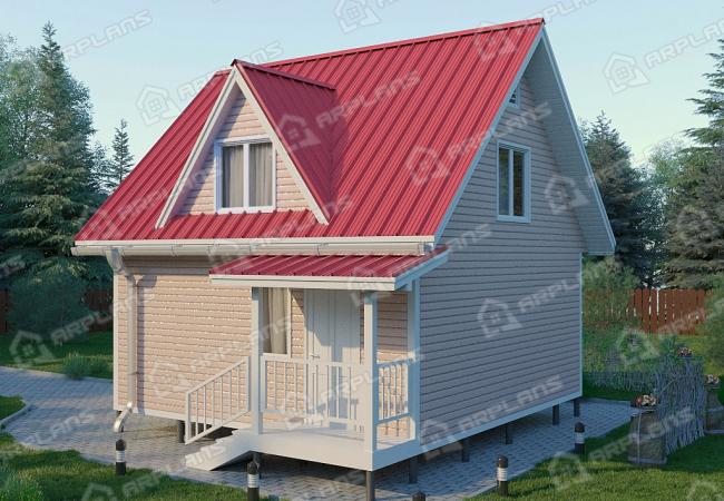 Каркасный дом 6х6 Проект К-26