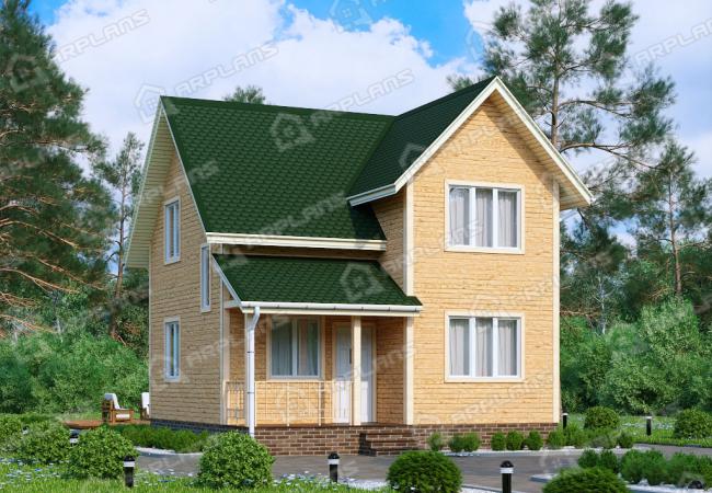 Каркасный дом 7.1х7.1. Проект К-29