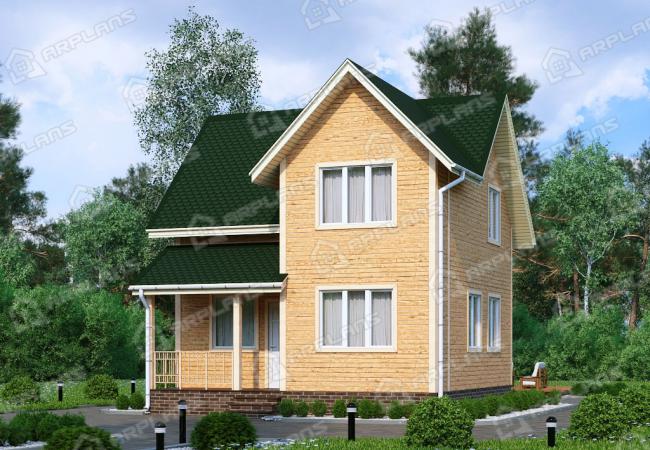Каркасный дом 7.1х7.1. Проект К-29