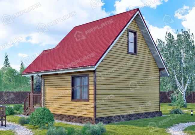 Каркасный дом 7х7. Проект К-34