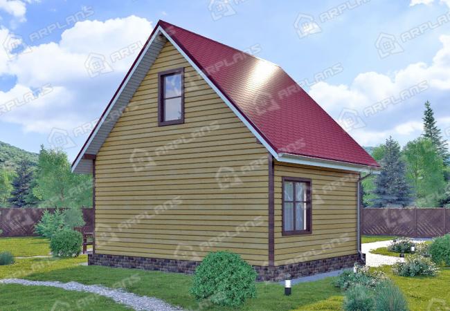Каркасный дом 7х7. Проект К-34