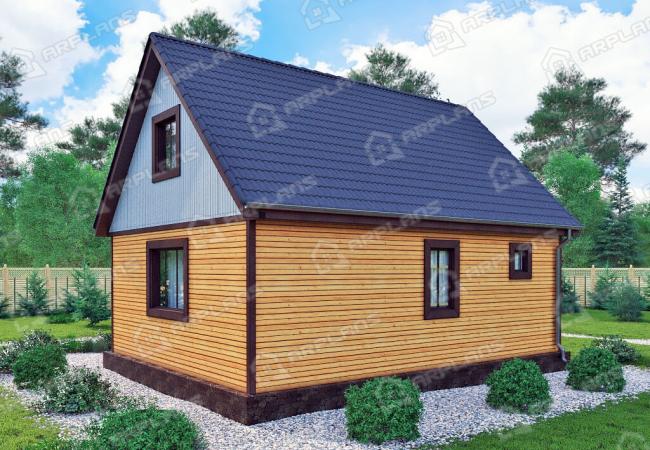 Каркасный дом 7.4х7.9 Проект К-35