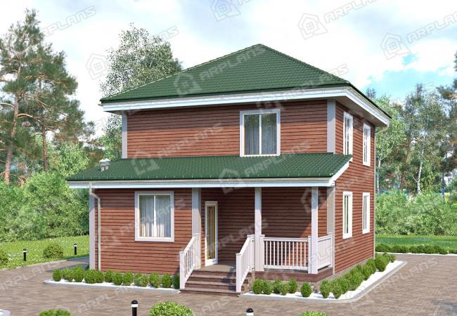 Каркасный дом 7.9х10. Проект К-36