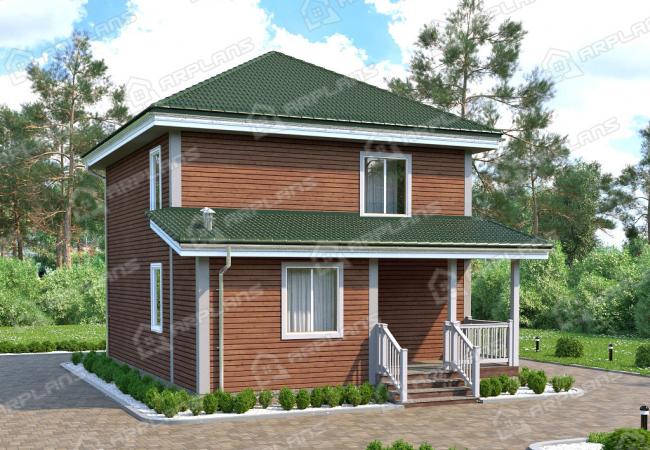 Каркасный дом 7.9х10. Проект К-36