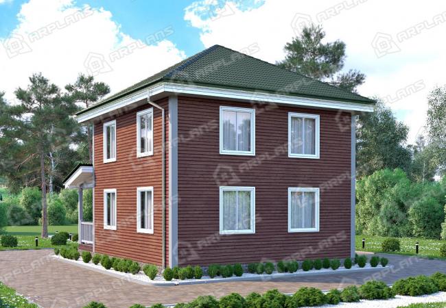 Каркасный дом 7.9х10. Проект К-36