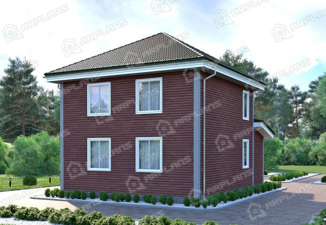 Каркасный дом 7.9х10. Проект К-36