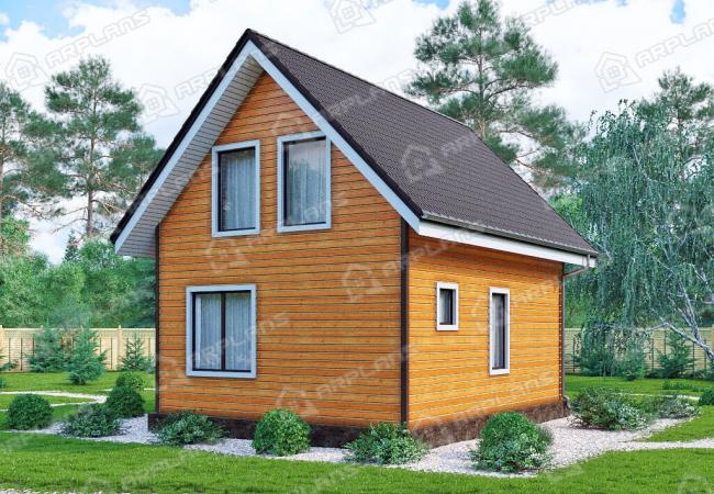 Каркасный дом 7.2х8. Проект К-4