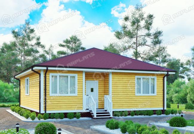 Каркасный дом 10х10. Проект К-40