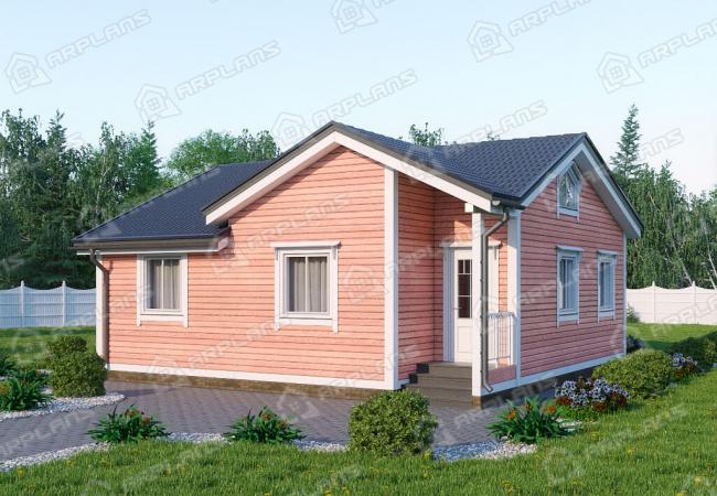Каркасный дом 9х9. Проект К-41
