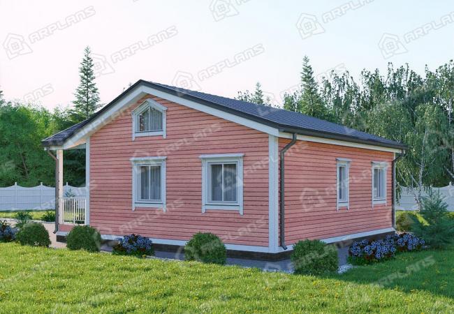 Каркасный дом 9х9. Проект К-41