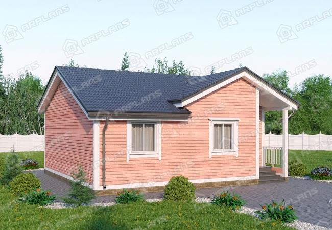 Каркасный дом 9х9. Проект К-41