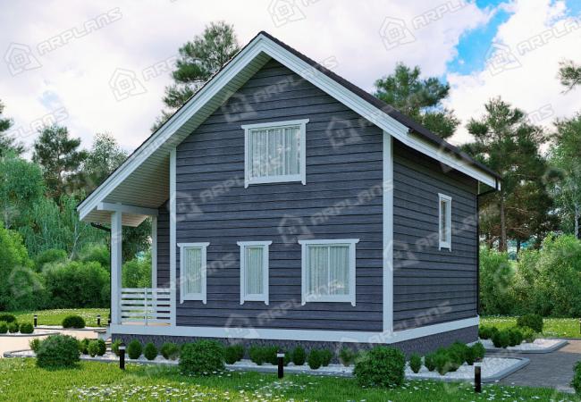 Каркасный дом 9х8.1. Проект К-42