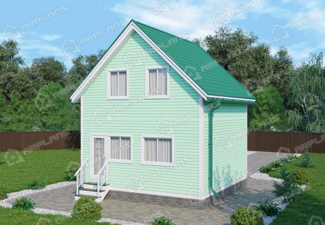 Каркасный дом 6х6. Проект К-43