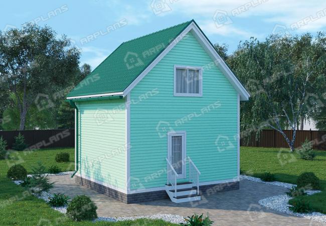 Каркасный дом 6х6. Проект К-43