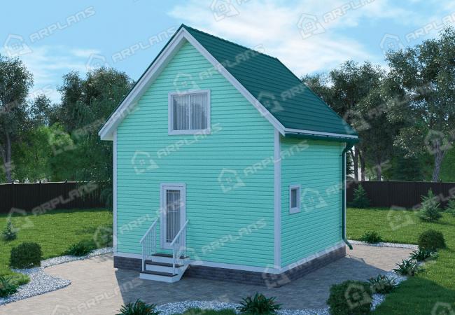 Каркасный дом 6х6. Проект К-43