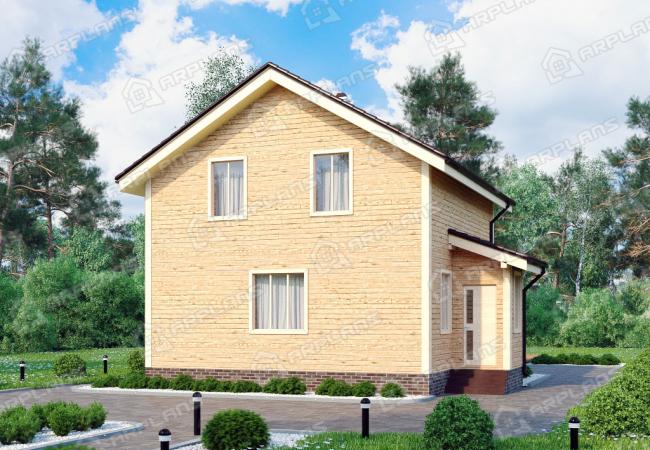 Каркасный дом 9.4х7.9. Проект К-44