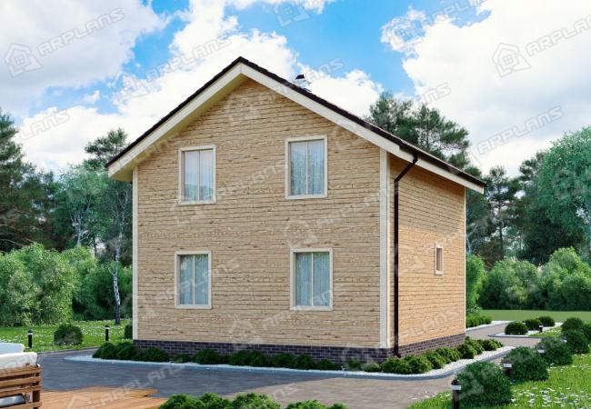 Каркасный дом 9.4х7.9. Проект К-44