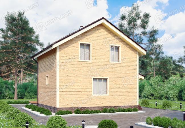 Каркасный дом 9.4х7.9. Проект К-44