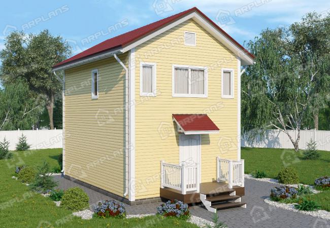 Каркасный дом 8.1х5. Проект К-45