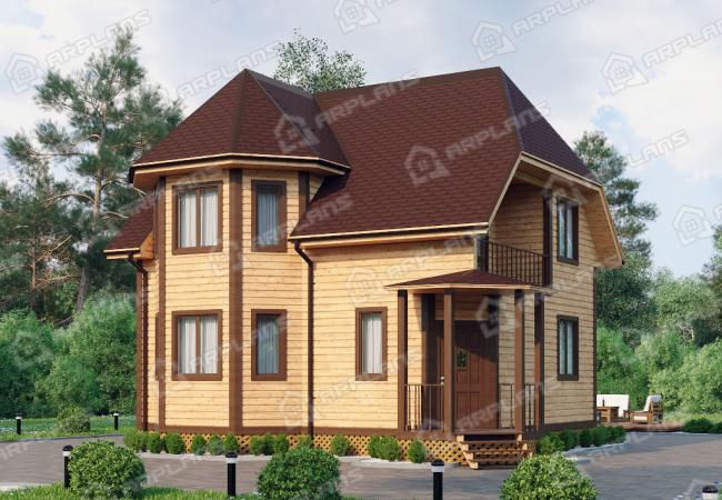Каркасный дом 8х9.5. Проект К-46
