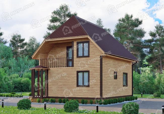 Каркасный дом 8х9.5. Проект К-46