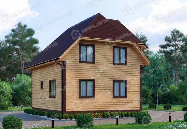 Каркасный дом 8х9.5. Проект К-46