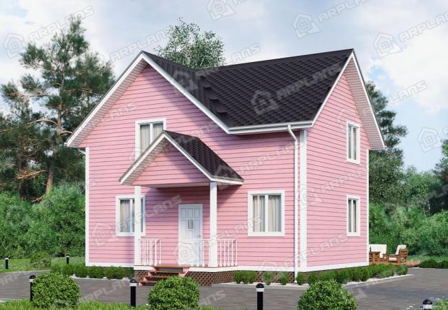 Каркасный дом 7.5х9. Проект К-48