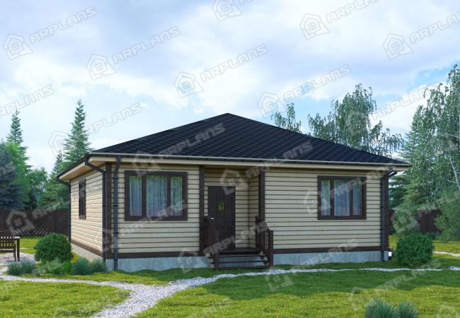 Каркасный дом 10х10. Проект К-49