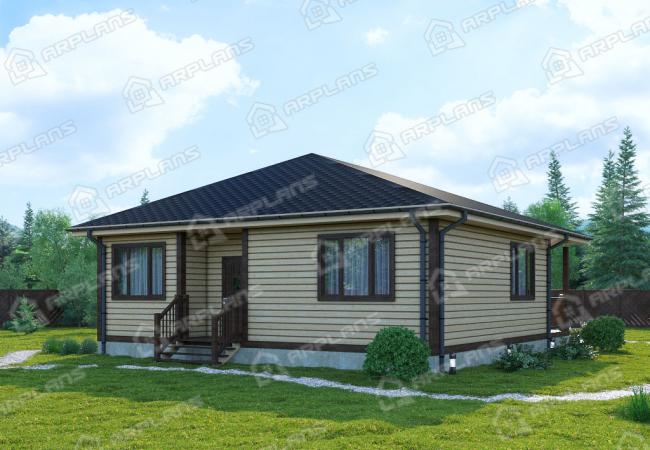 Каркасный дом 10х10. Проект К-49