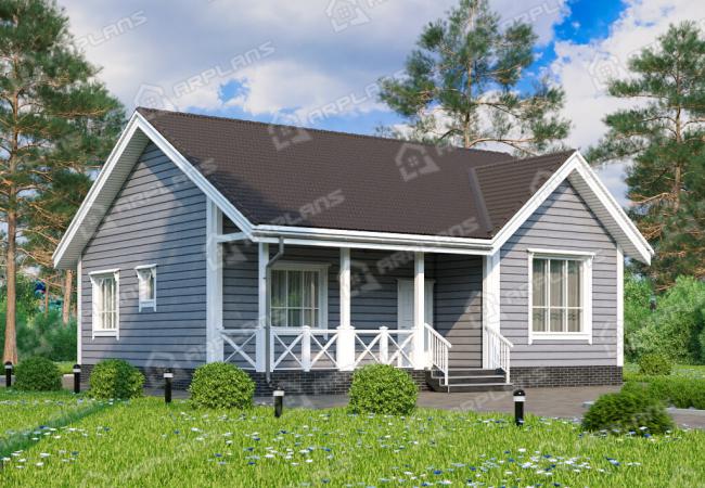 Каркасный дом 10х11. Проект К-5