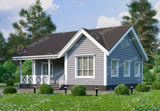 Каркасный дом 10х11. Проект К-5