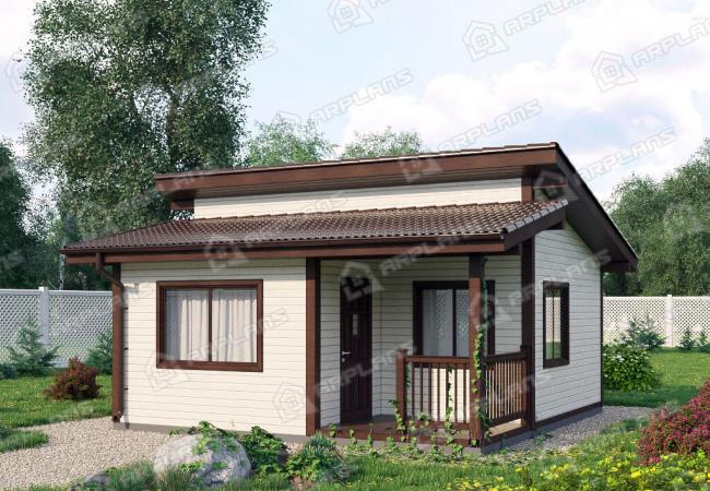 Каркасный дом 6х6. Проект К-50