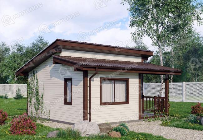 Каркасный дом 6х6. Проект К-50