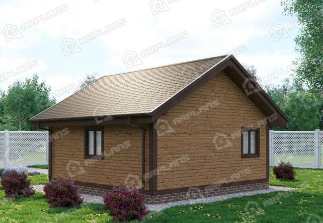 Каркасный дом 6х6. Проект К-51