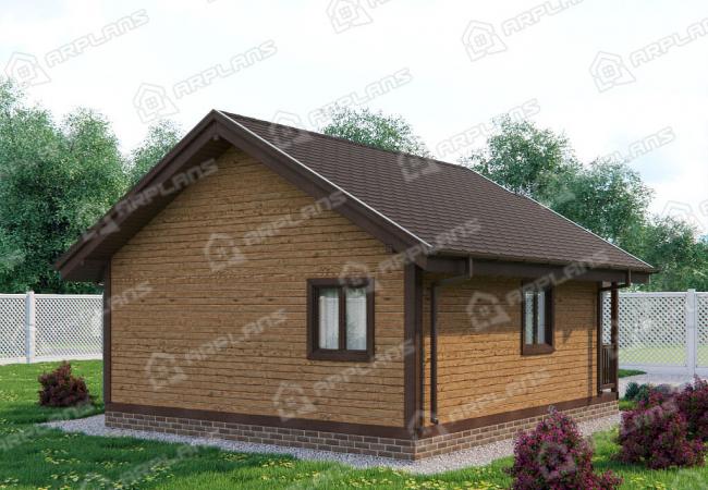 Каркасный дом 6х6. Проект К-51