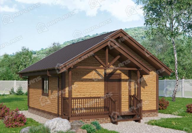 Каркасный дом 6х6. Проект К-51