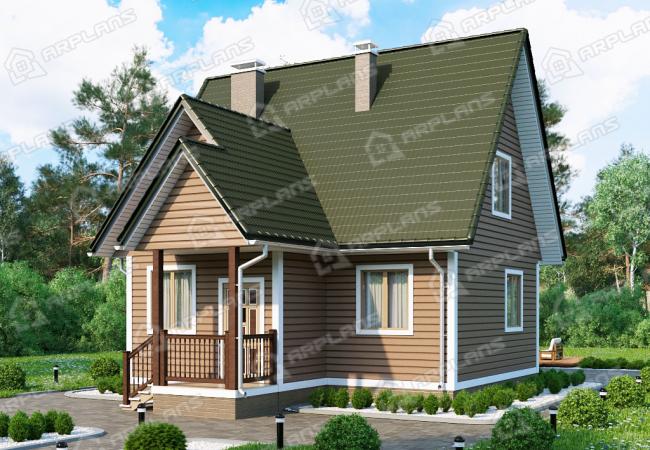 Каркасный дом 9.5х8. Проект К-9