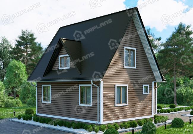 Каркасный дом 9.5х8. Проект К-9