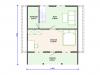 Каркасный дом 7.5х8. Проект К-7