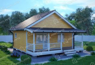 Каркасный дом 9.9х8 Проект К-39
