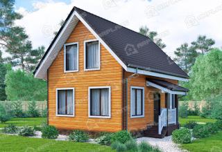 Каркасный дом 7.2х8. Проект К-4