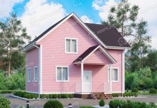 Каркасный дом 7.5х9. Проект К-48