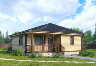 Каркасный дом 10х10. Проект К-49
